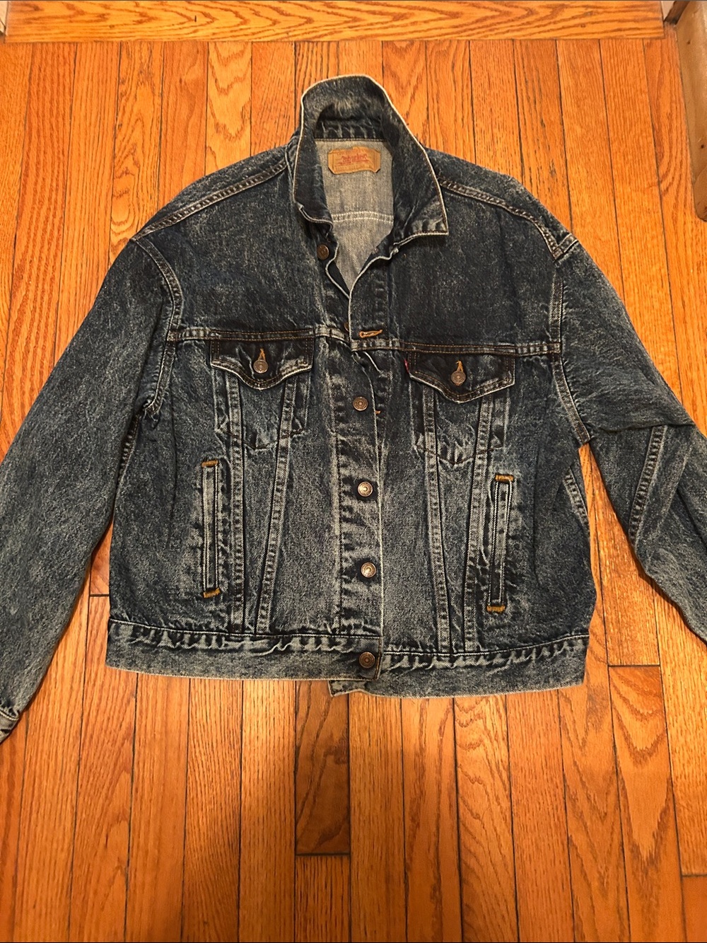 Levi's Washed Denim Jacket in Faded Blue